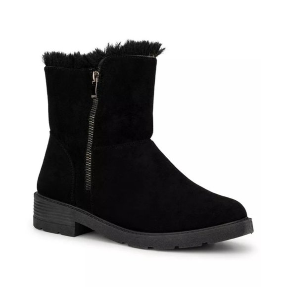 OLIVIA MILLER Rosemary Faux Fur Boot in Black - Size 7 - Picture 5 of 5